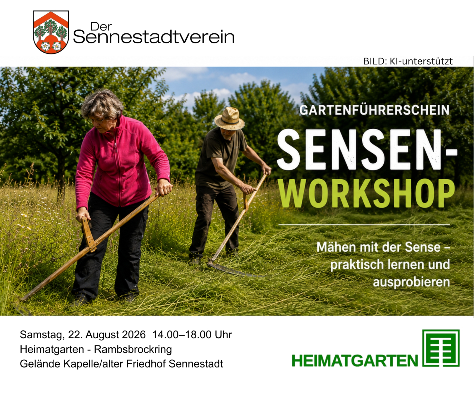 22.08.2026 - Sensen will gelernt sein