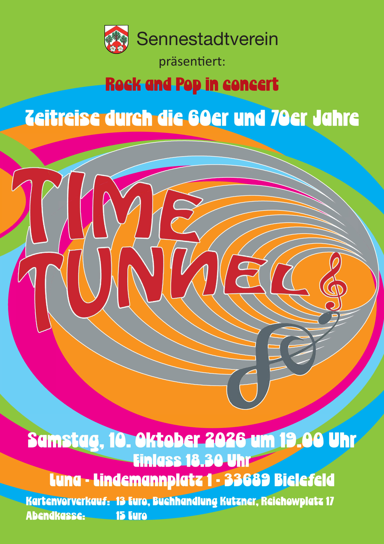 Rock and Pop in concert – Time Tunnel in Sennestadt