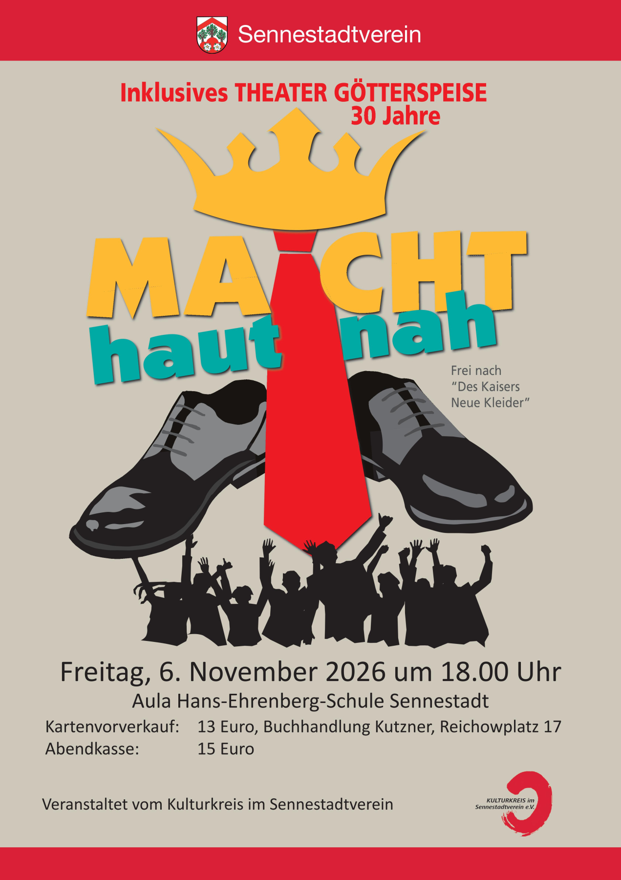 Inklusives Theater Götterspeise „MACHT – hautnah“